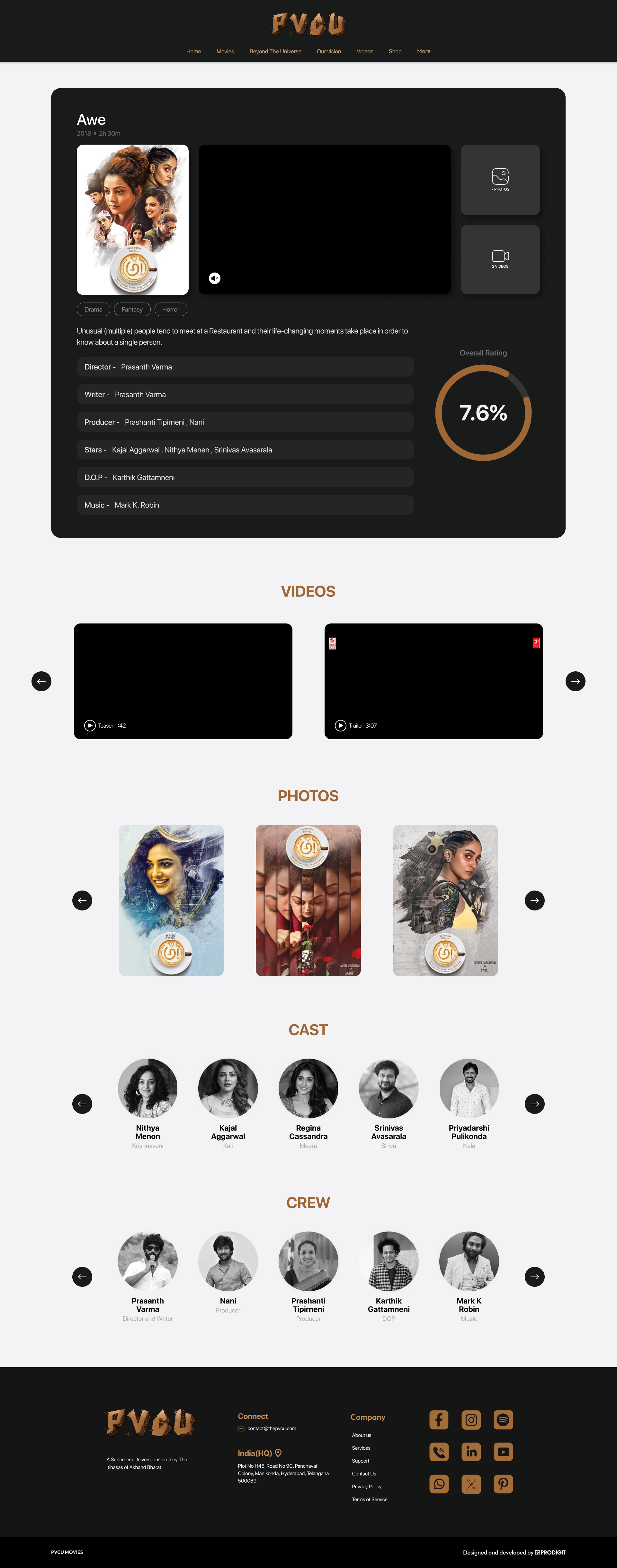 Awe movie page